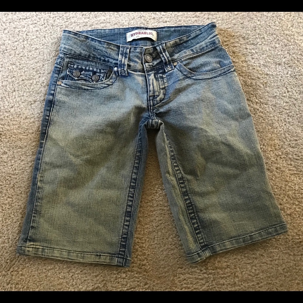 HYDRAULIC Denim SHORTS Size 1 / 2 - Picture 3 of 7
